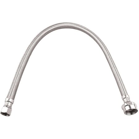 Durapro 3/8 in. Compression x 7/8 in. Metal Ballcock x 20 in. Braided Stainless Steel Toilet Connector 125666